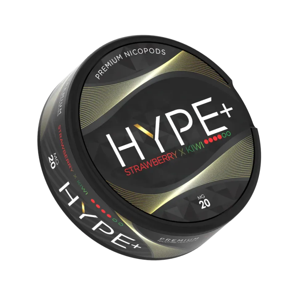 HYPE+ Strawberry Kiwi sachets nicotine 20 mg 20 sachets fruités