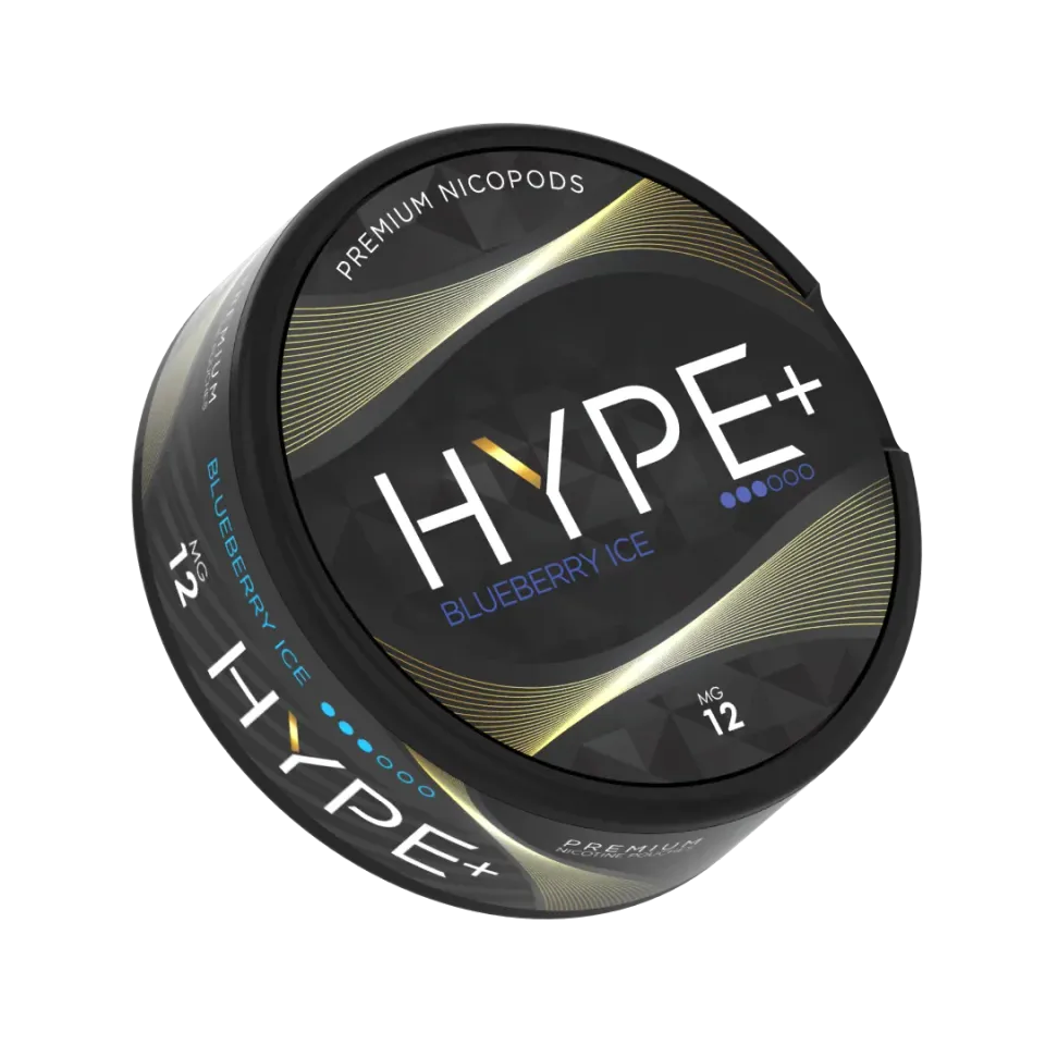 HYPE+ Blueberry Ice sachets de nicotine 20 sachets 12 mg