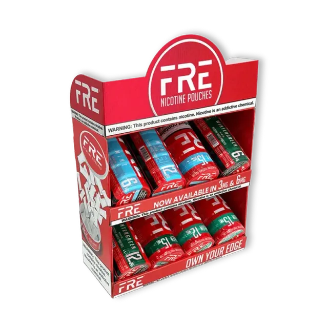 Fre Forty sachets nicotine 40 boîtes 3 saveurs assorties