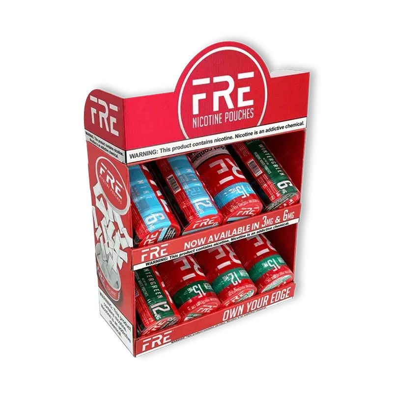 Fre Forty sachets nicotine 40 boîtes 3 saveurs assorties