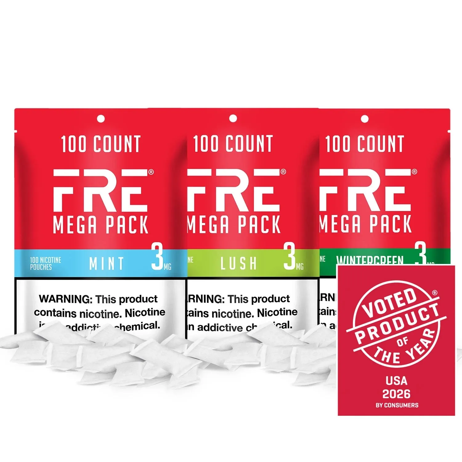 Fre Mega Pack Bundle sachets nicotine dosage au choix