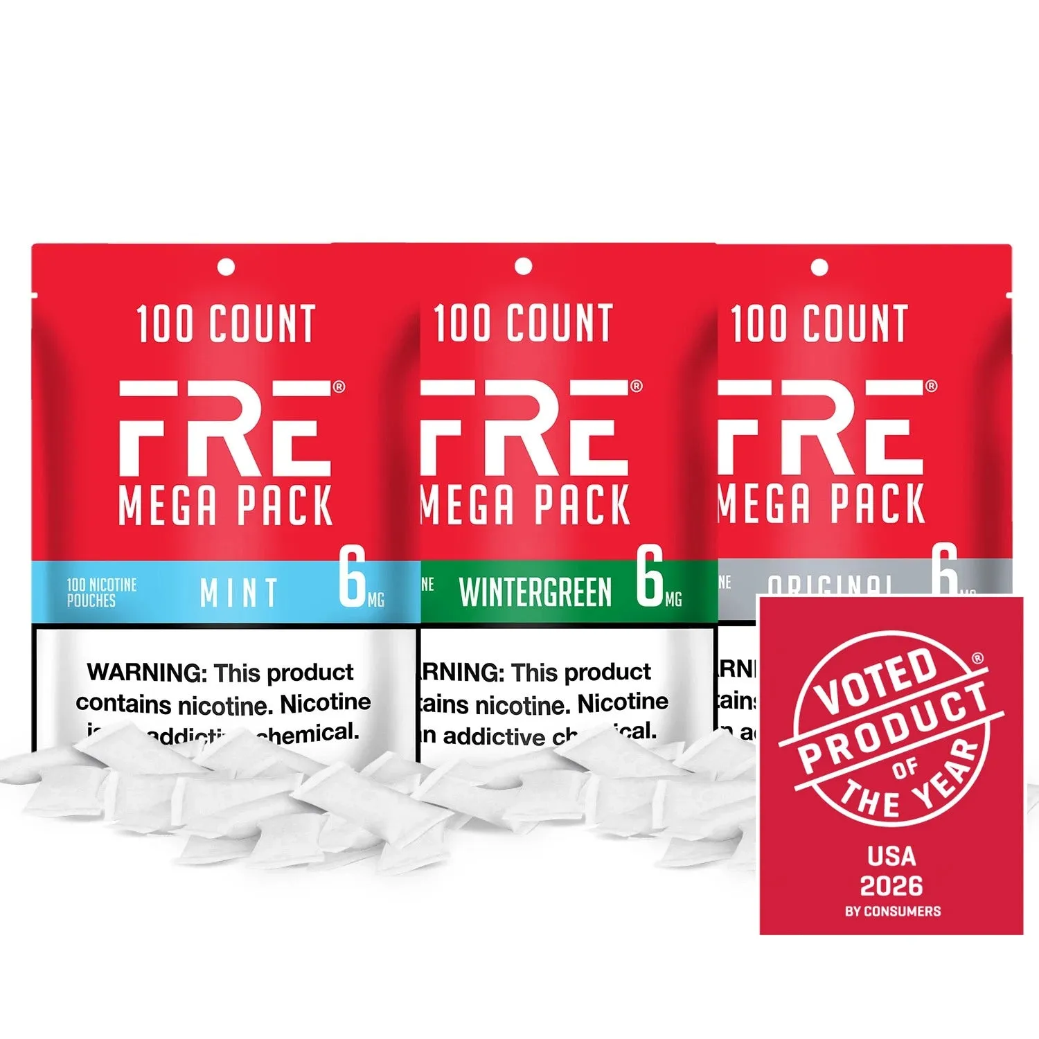Fre Mega Pack Bundle sachets nicotine dosage au choix