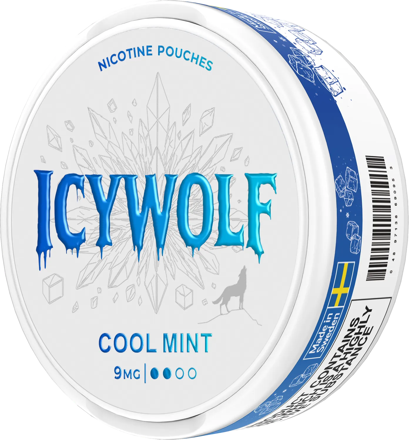 Icy Wolf Cool Mint sachets nicotine menthe