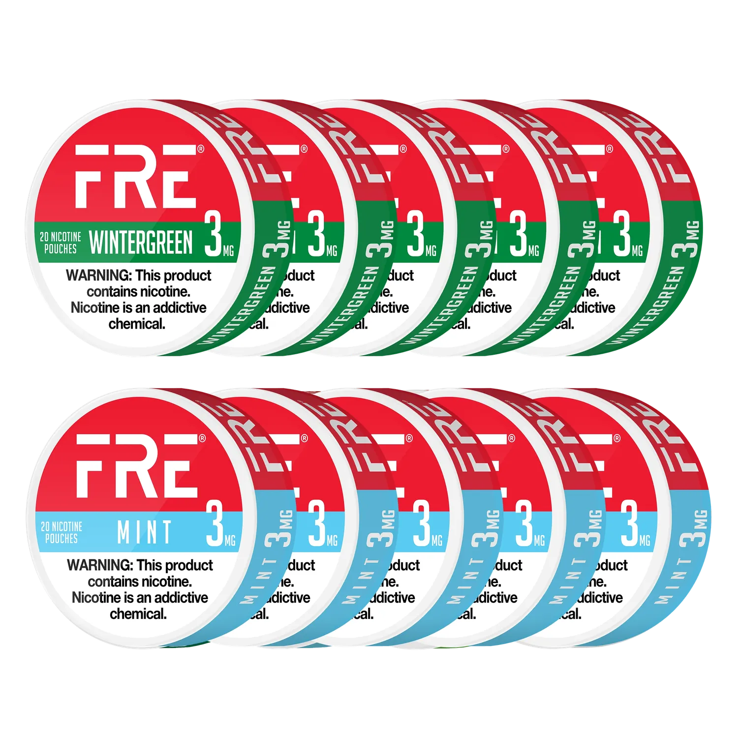 Fre Mint Mixer sachets nicotine menthe