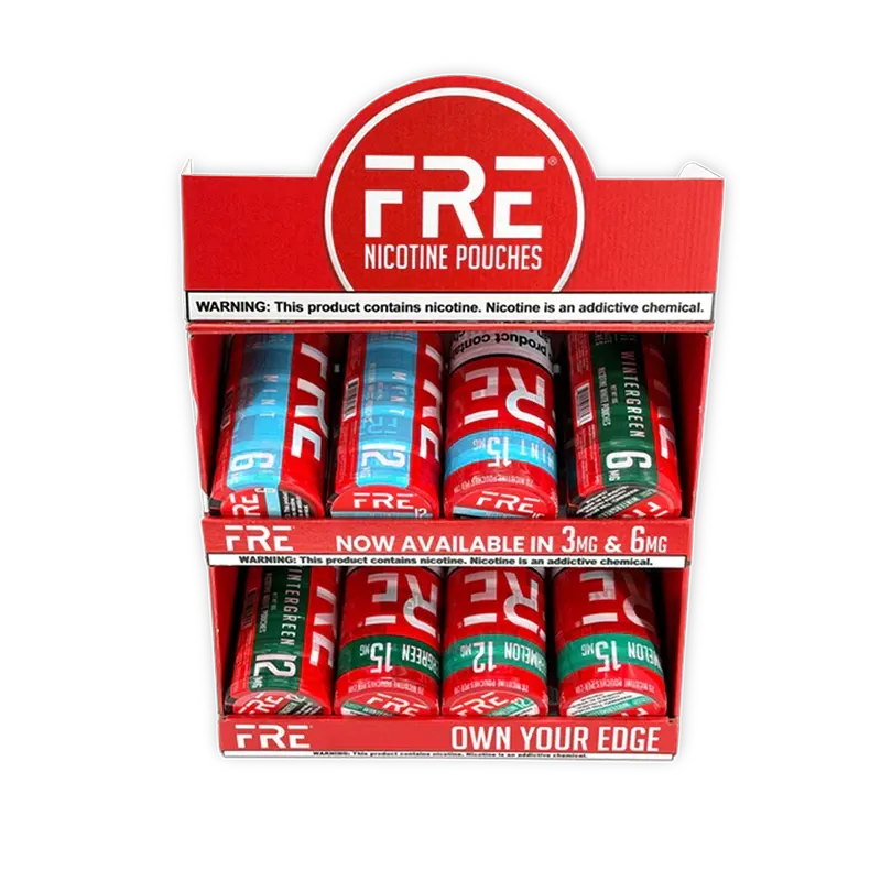 Fre Forty sachets nicotine 40 boîtes 3 saveurs assorties
