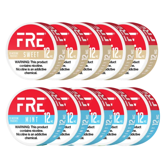 Fre Sweet & Mint Bundle sachets de nicotine 10 boîtes