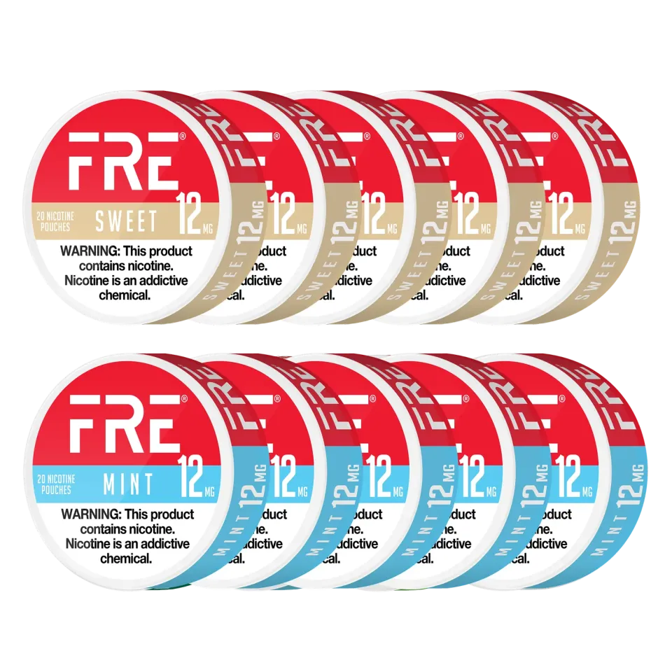 Fre Sweet & Mint Bundle sachets de nicotine 10 boîtes