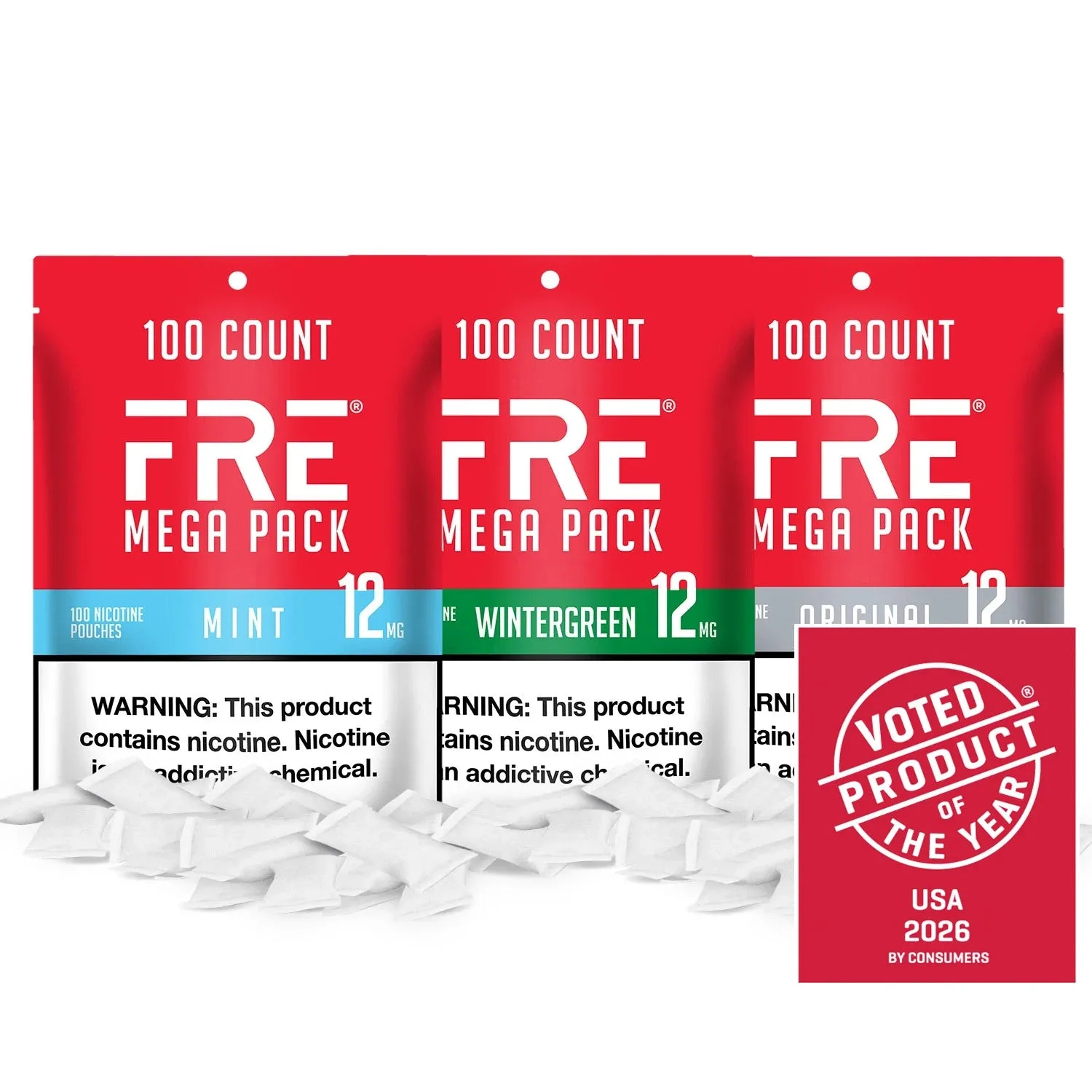 Fre Mega Pack Bundle sachets nicotine dosage au choix