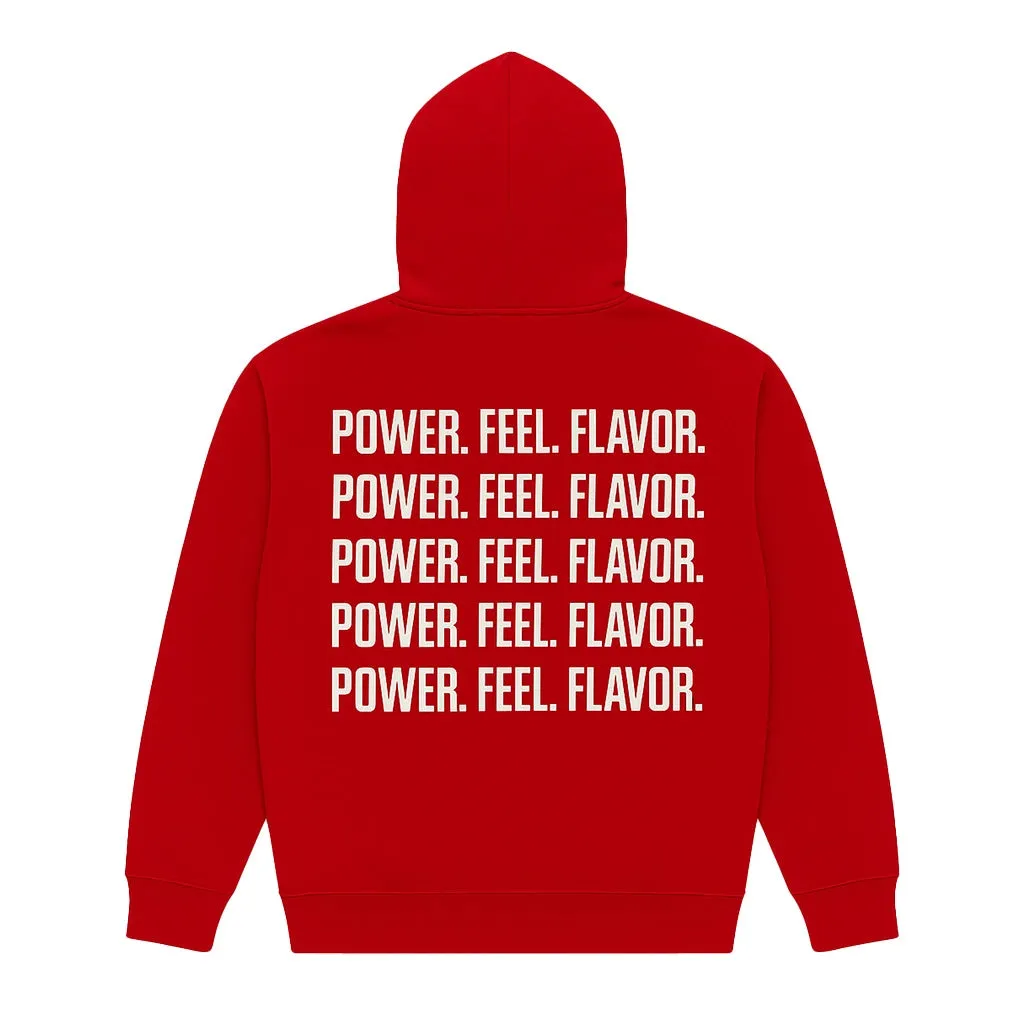 Fre Motto sweat à capuche rouge