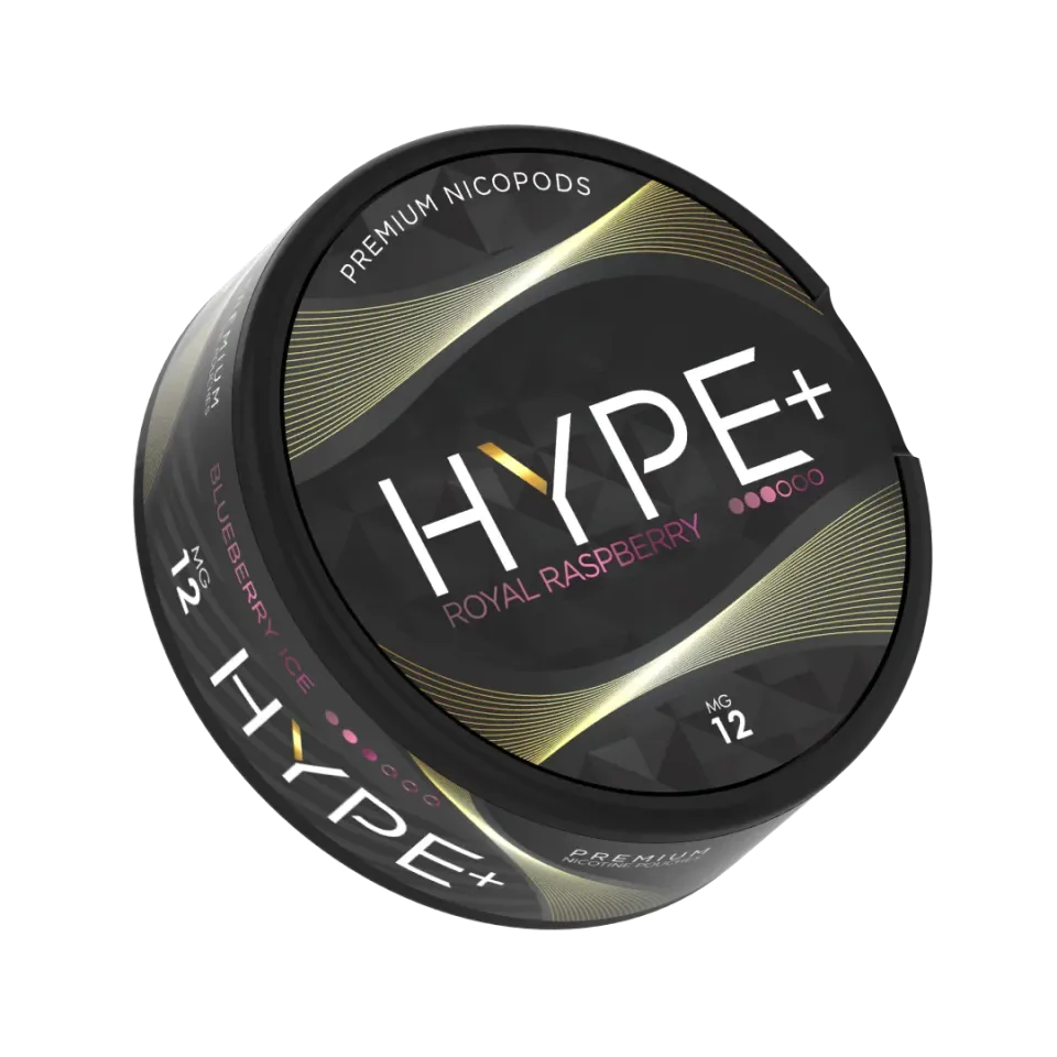 HYPE+ Royal Raspberry sachets nicotine 12 mg 20 sachets baie