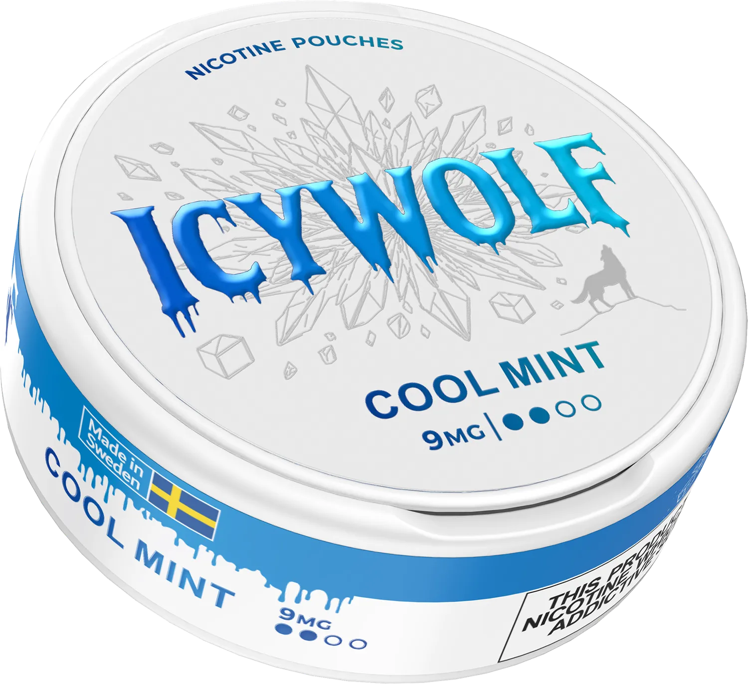 Icy Wolf Cool Mint sachets nicotine menthe