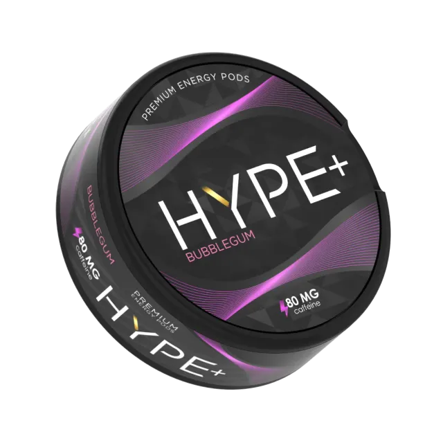HYPE+ Bubblegum Energy sachets caféine 80 mg 20 sachets sucré