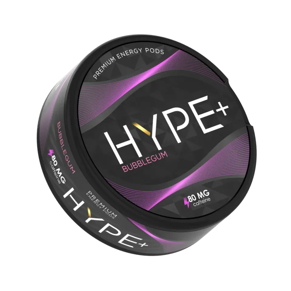 HYPE+ Bubblegum Energy sachets caféine 80 mg 20 sachets sucré
