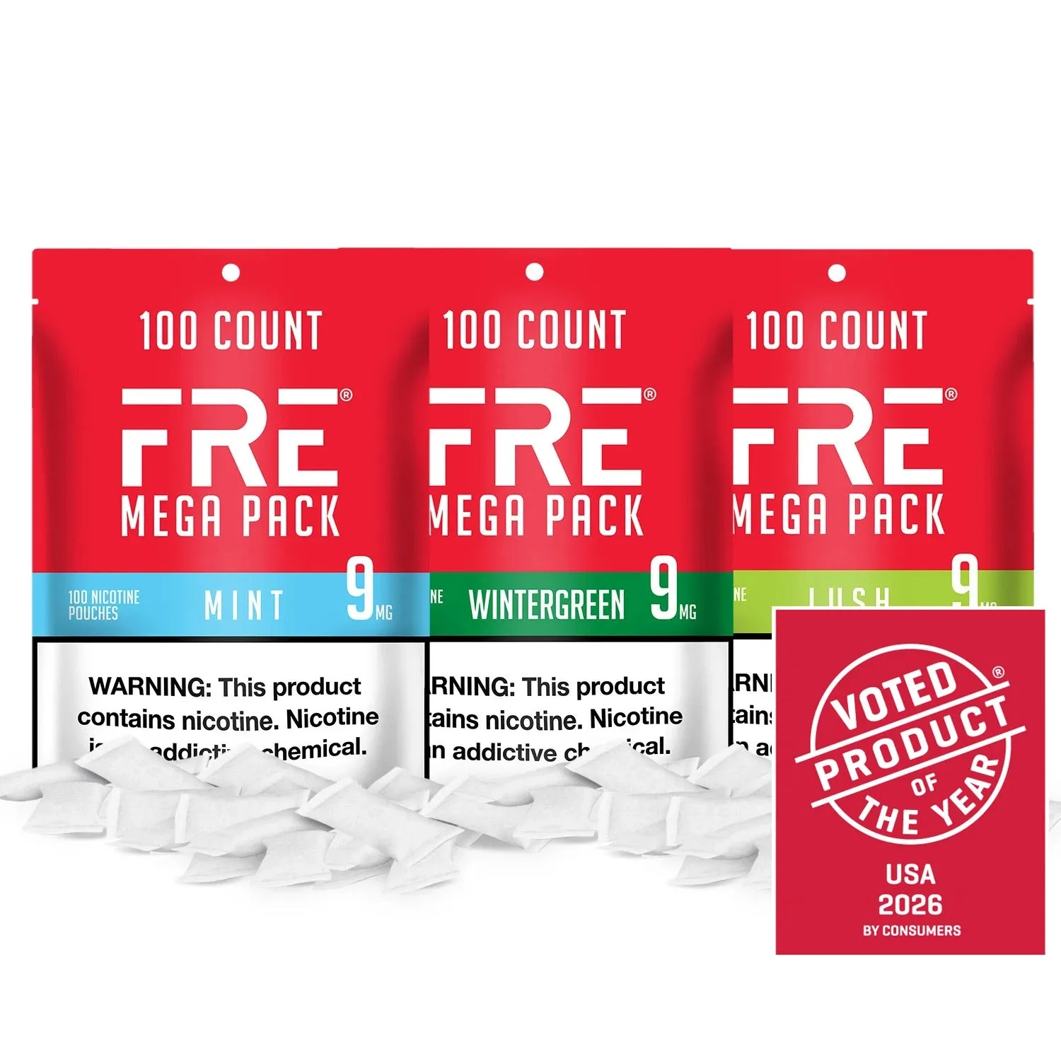 Fre Mega Pack Bundle sachets nicotine dosage au choix