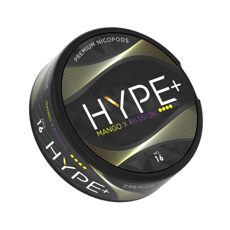 HYPE+ Mango × Passion sachets de nicotine 20 sachets 16 mg